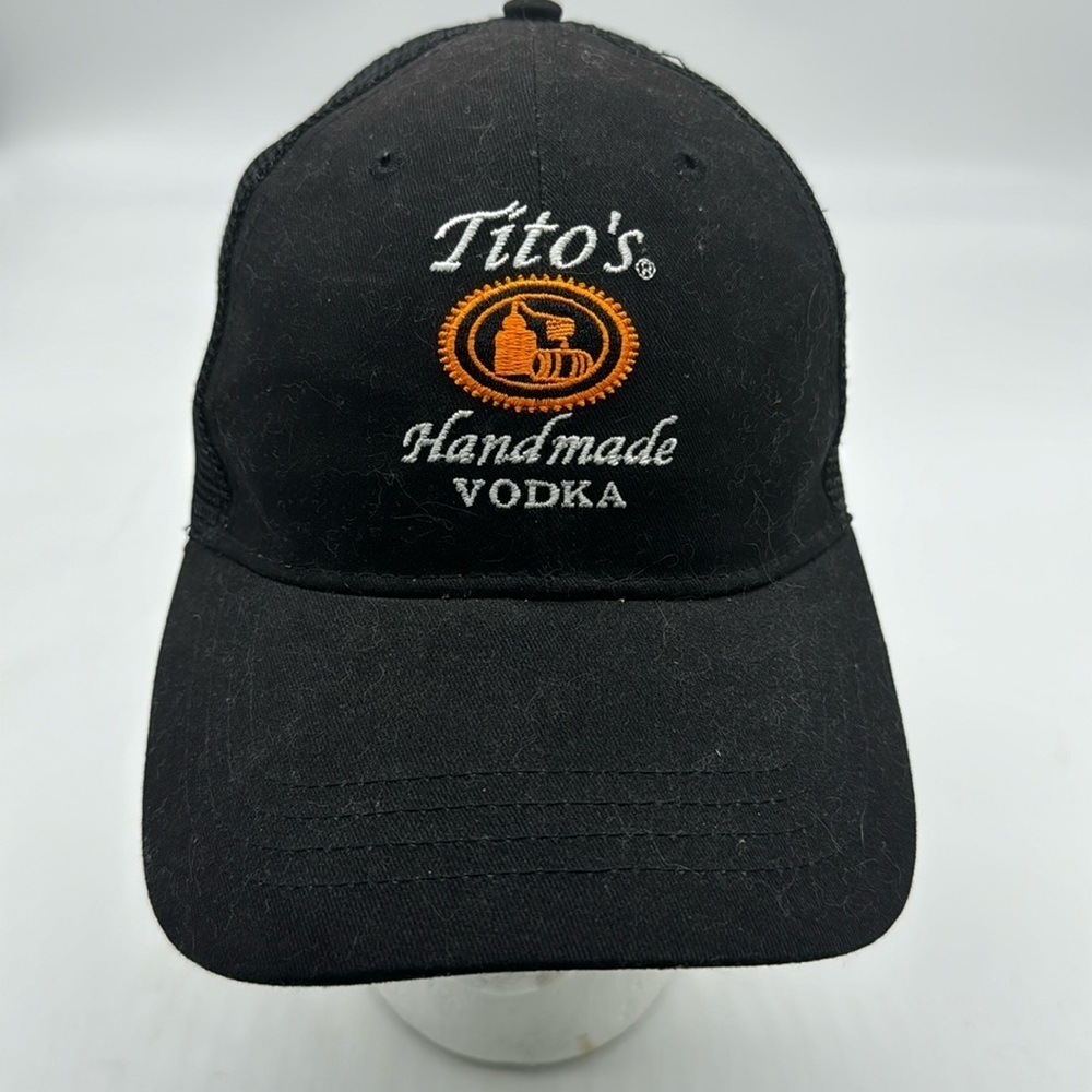Tito's Vodka Black Trucker Hat Adjustable HT7617F